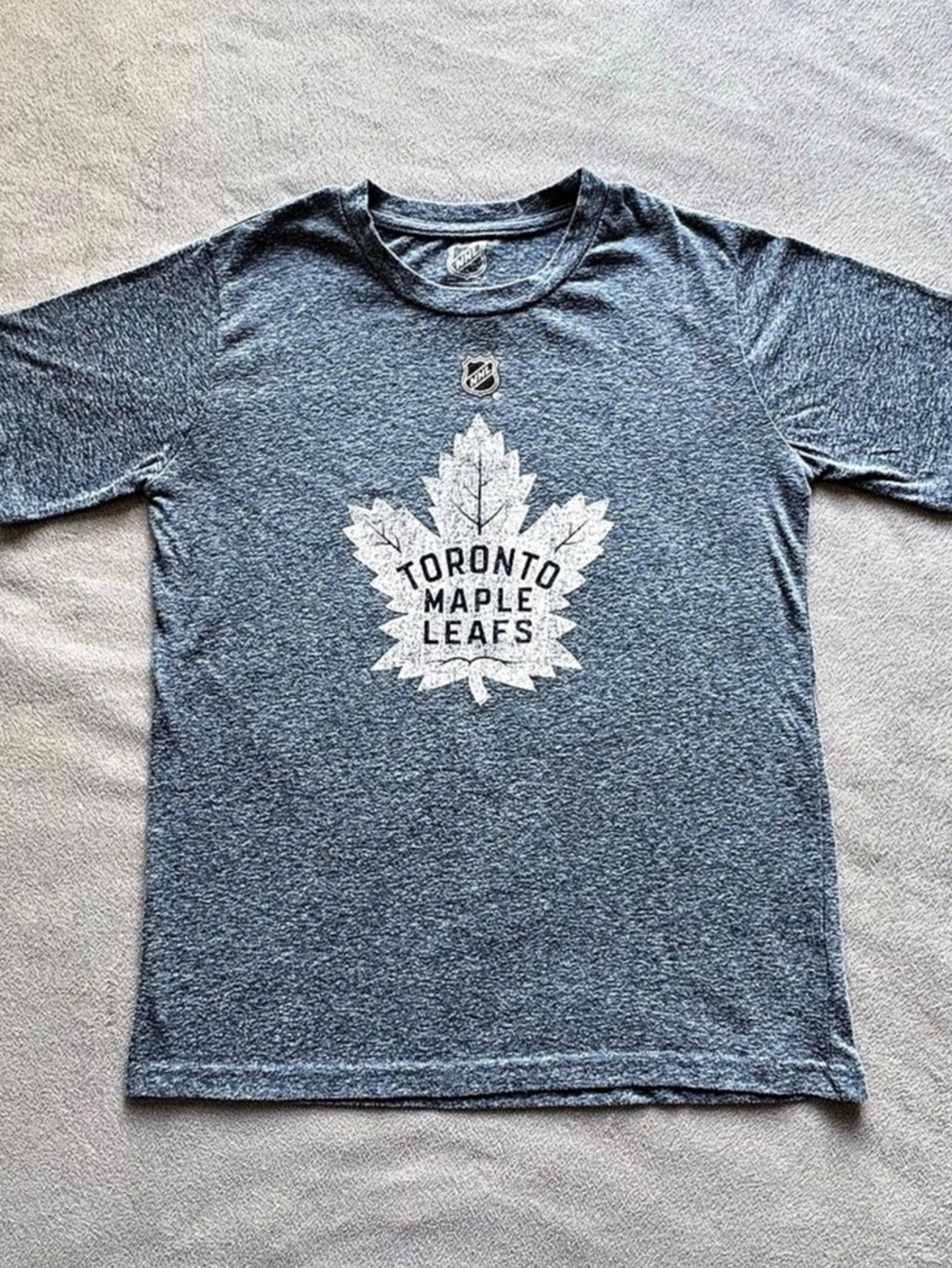 NHL Toronto Maple Leafs Short Sleeve Tee Blue Size Medium